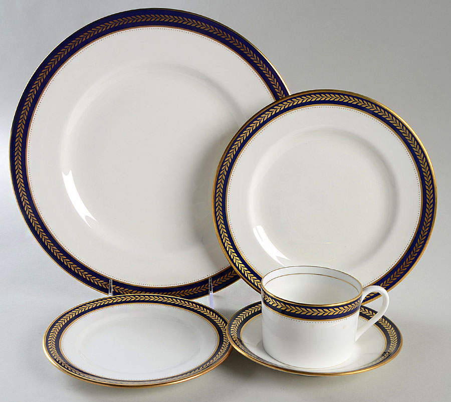 Blue Wheat 5 Piece Place Setting by Coalport-1