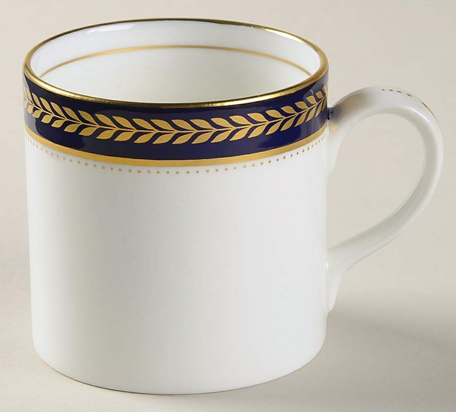Blue Wheat Flat Demitasse Cup by Coalport-1