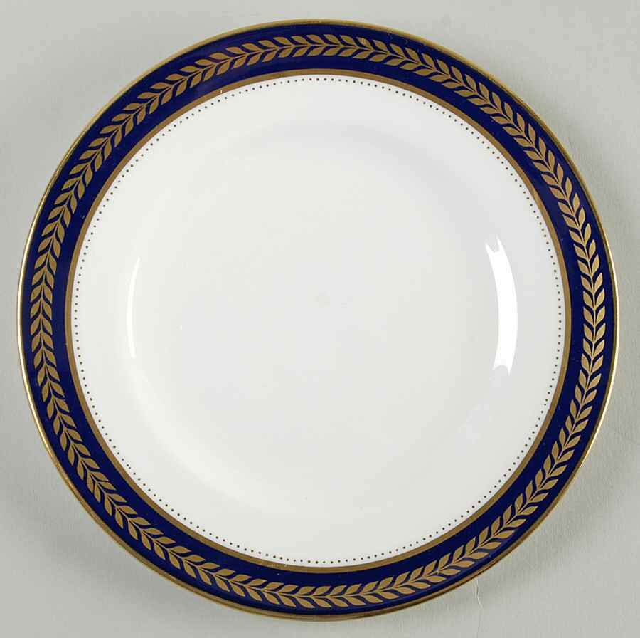 Blue Wheat Bread & Butter Plate by Coalport-1