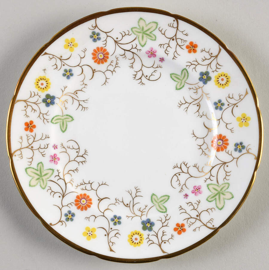 Brookdale (Smooth Edge) Bone Bread & Butter Plate by Coalport-1