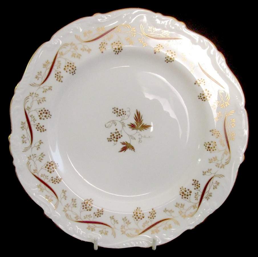 Burgundy Luncheon Plate by Coalport-1