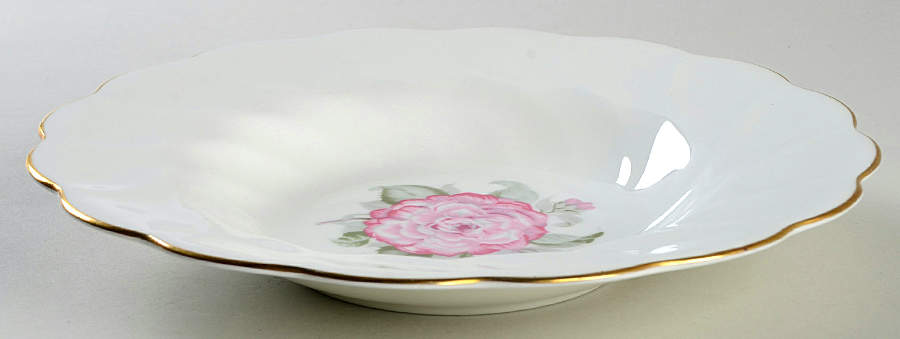 Camellia (Gold Trim) Large Rim Soup Bowl by Coalport-1