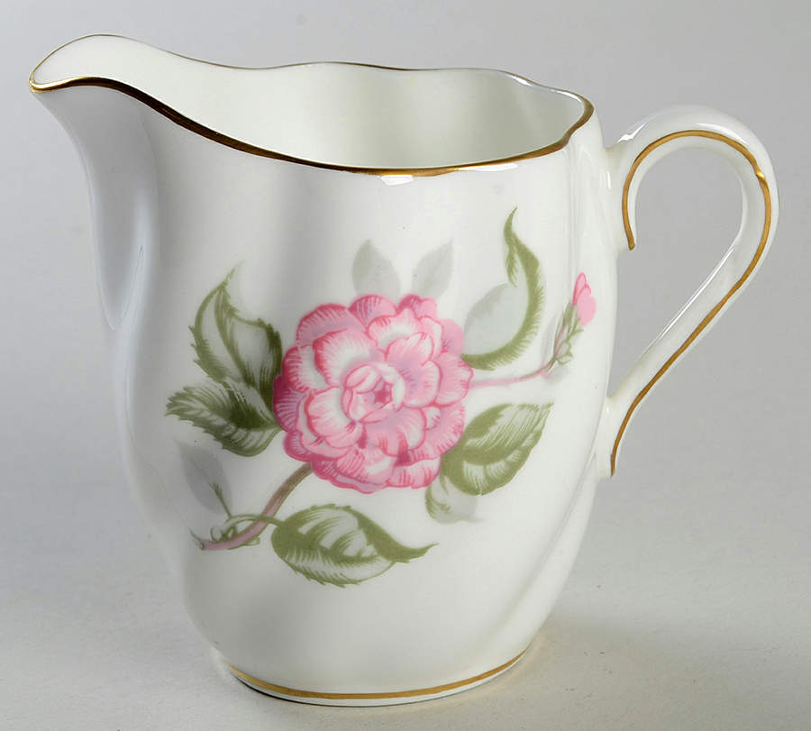 Camellia (Gold Trim) Creamer by Coalport-1