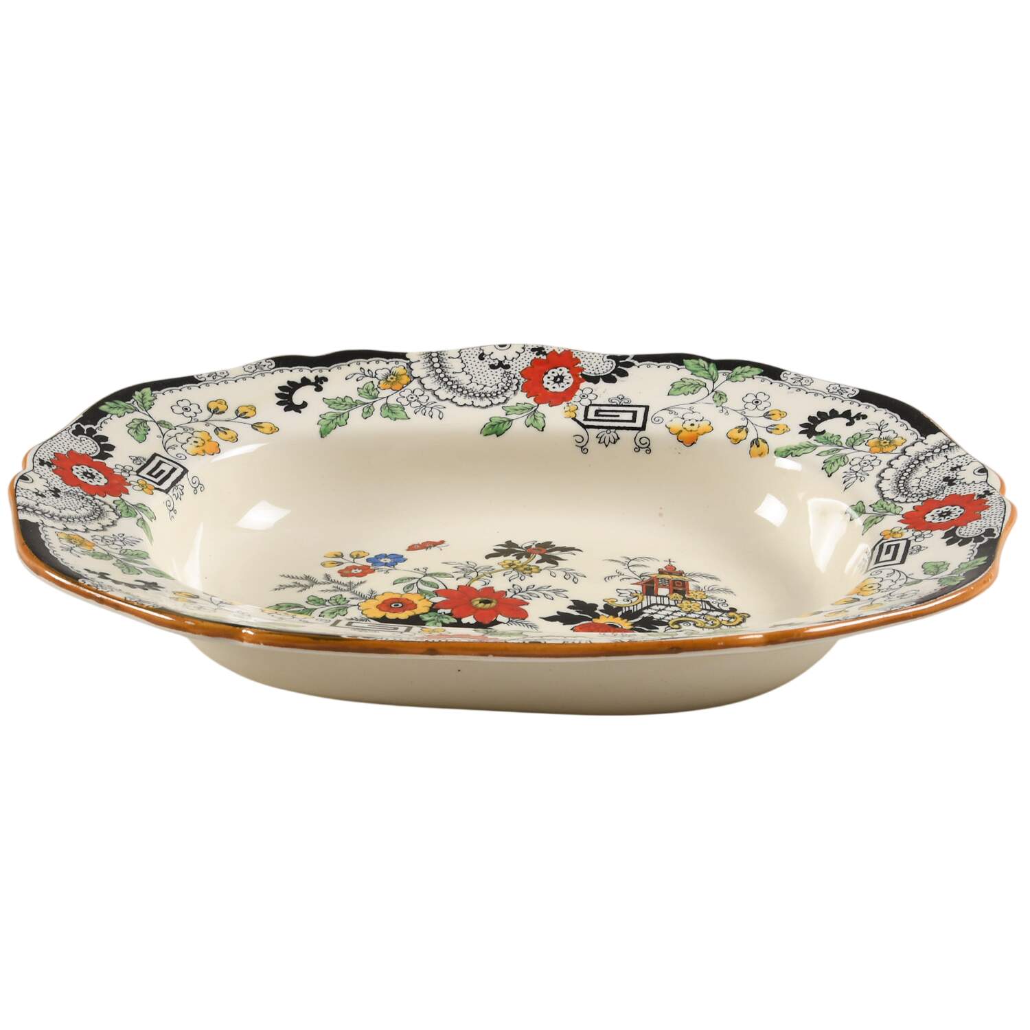 Canton (Cream) 10" Oval Vegetable Bowl by Coalport-1