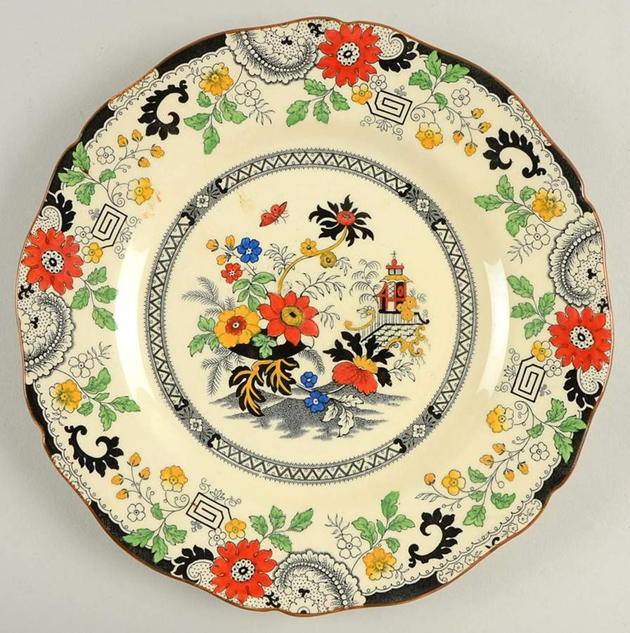 Canton (Cream) Luncheon Plate by Coalport-1