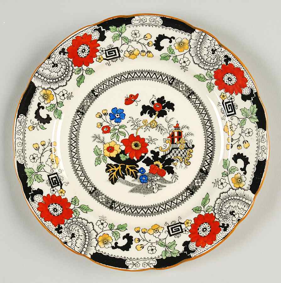 Canton (Cream) Dessert/Pie Plate by Coalport-1