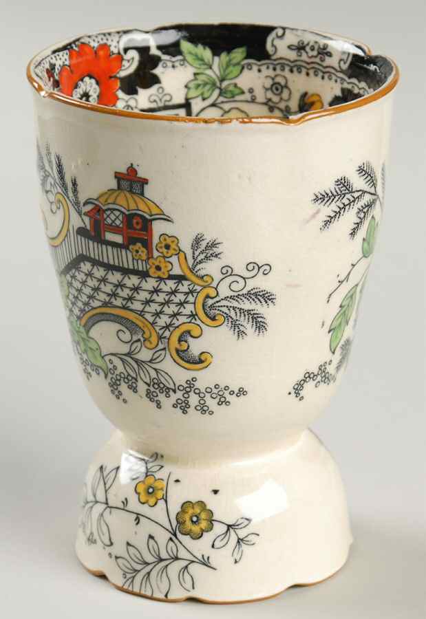 Canton (Cream) Double Egg Cup by Coalport-1