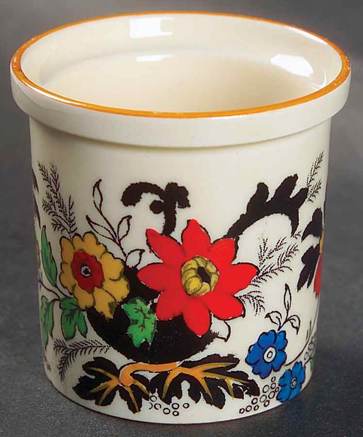 Canton (Cream) Mustard Jar No Lid by Coalport-1