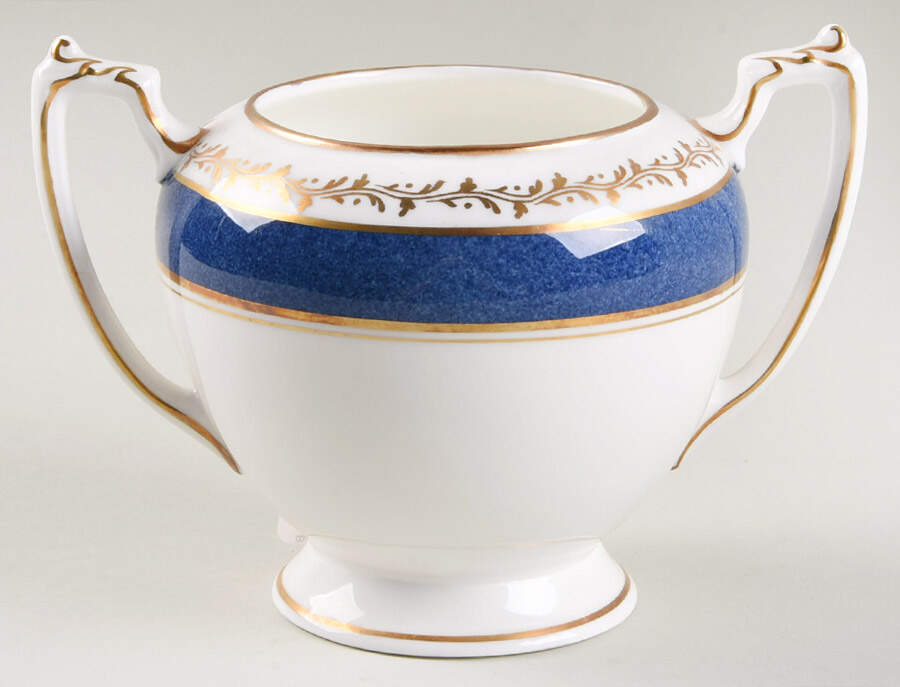 Cardova Cobalt Blue Sugar Bowl No Lid by Coalport-1