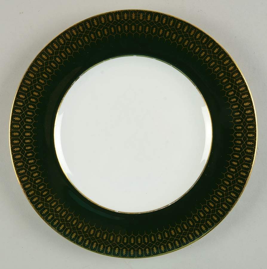 Chateau Green (Smooth Edge) Salad Plate by Coalport-1
