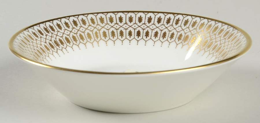 Chateau Gold and White Fruit/Dessert (Sauce) Bowl by Coalport-1