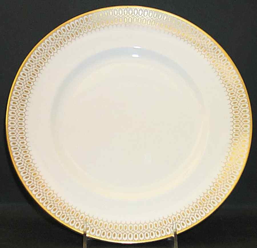 Chateau Gold and White Dinner Plate by Coalport-1
