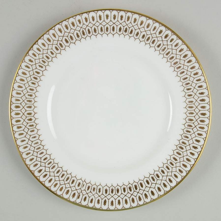 Chateau Gold and White Bread & Butter Plate by Coalport-1