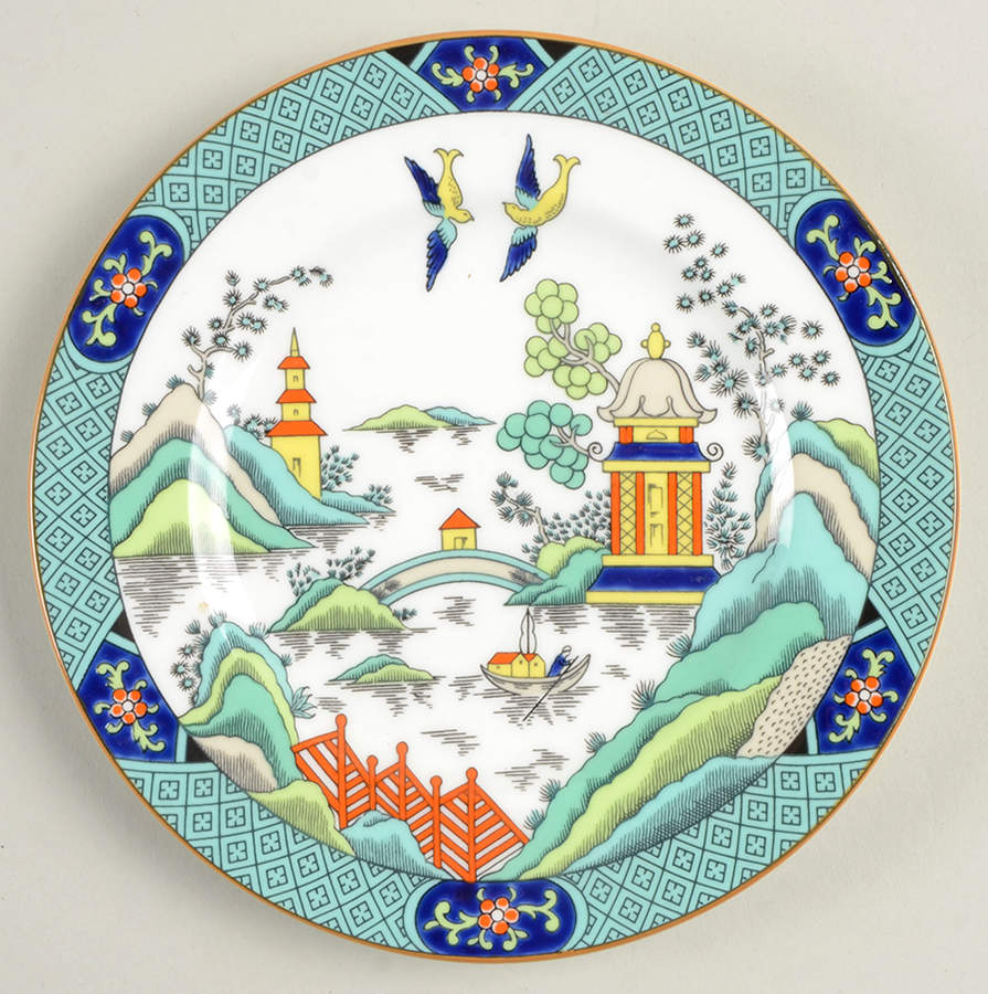 Chinese Willow Bread & Butter Plate by Coalport-1