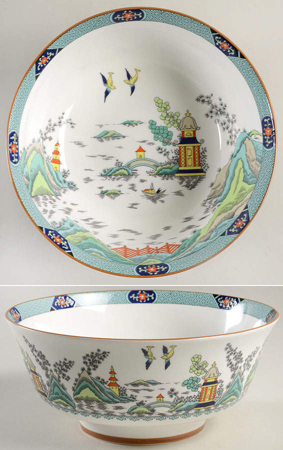Chinese Willow 10" Oriental Bowl by Coalport-1
