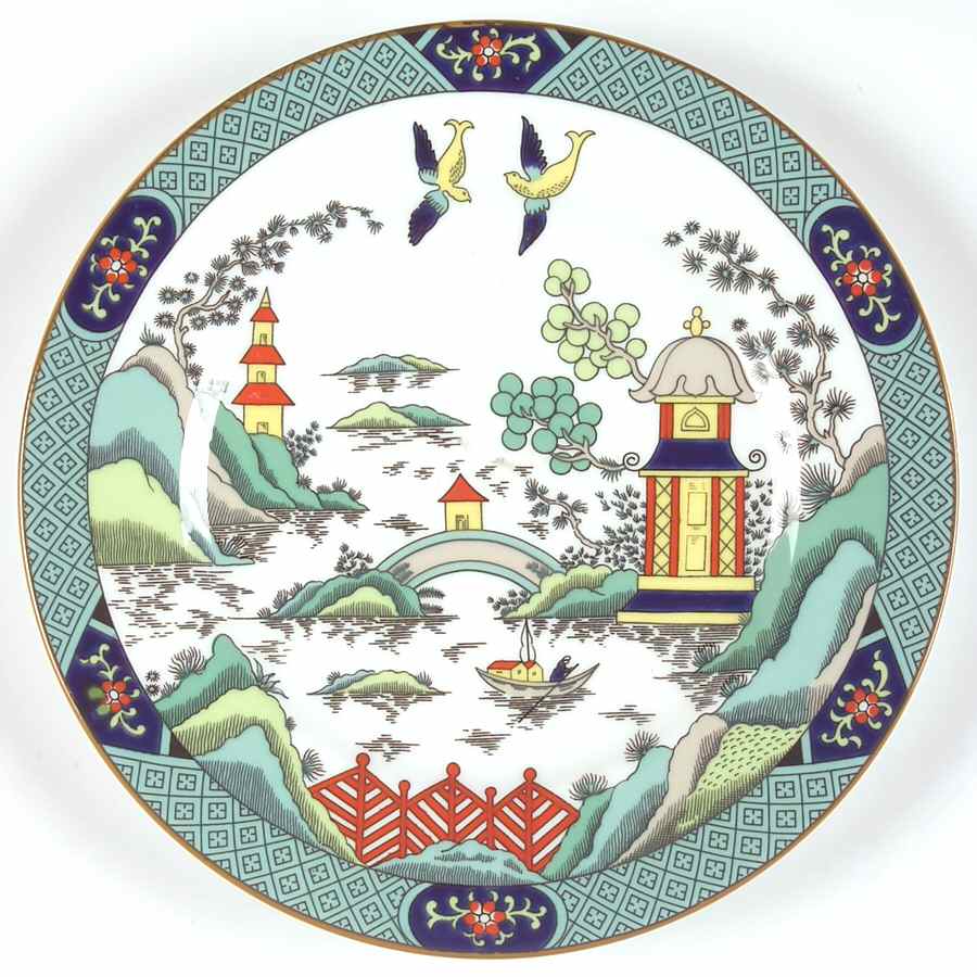 Chinese Willow Salad Plate by Coalport-1