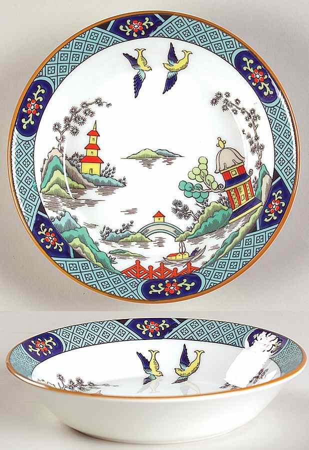 Chinese Willow Fruit/Dessert (Sauce) Bowl by Coalport-1