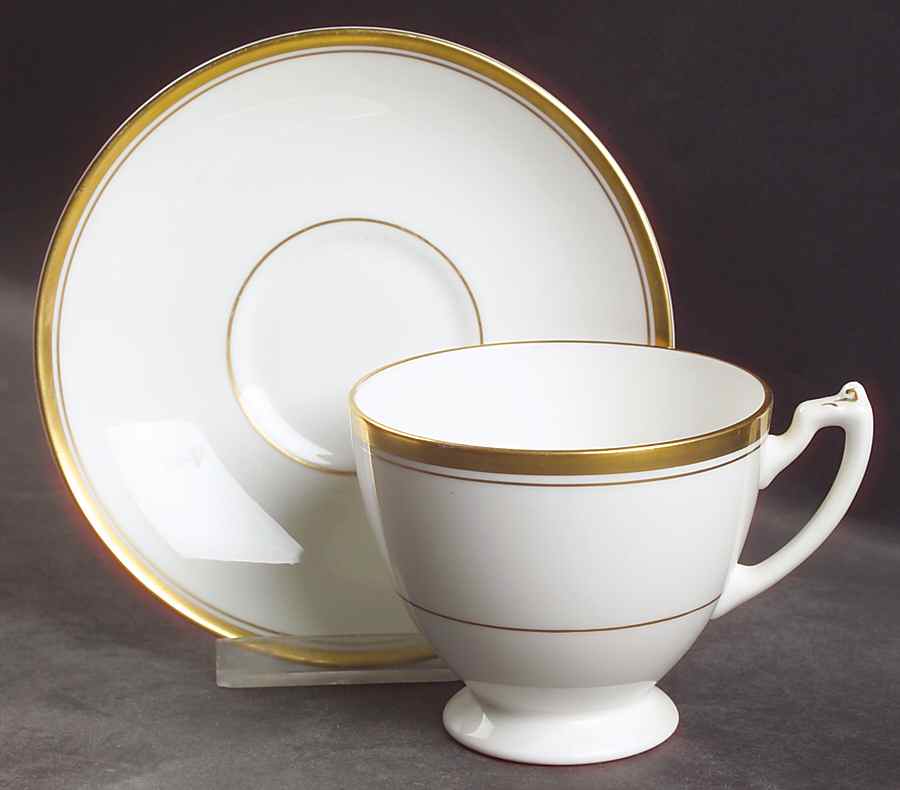 Connoisseur Footed Cup & Saucer Set by Coalport-1