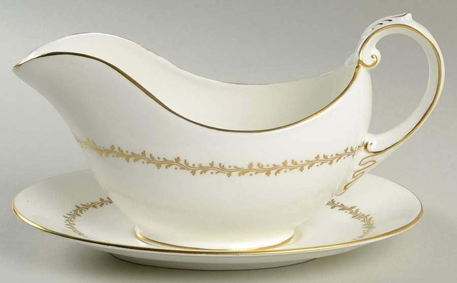 Coronet Gravy Boat & Underplate by Coalport-1