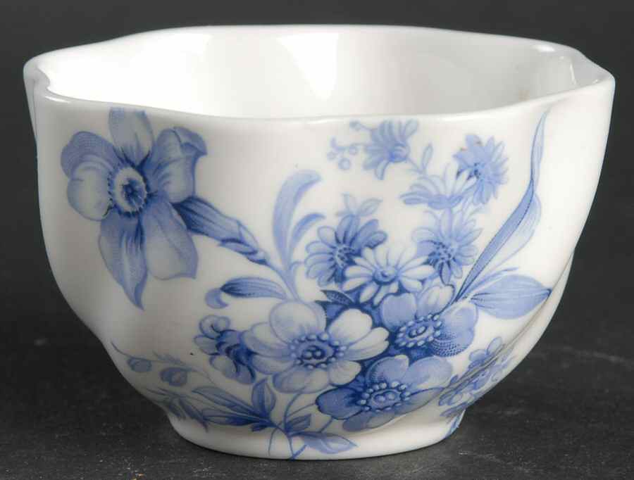Divinity Blue Individual Open Sugar Bowl by Coalport-1