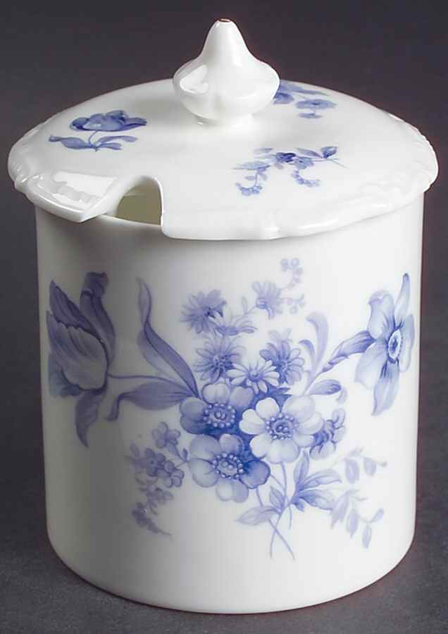 Divinity Blue Jam/Jelly & Lid by Coalport-1