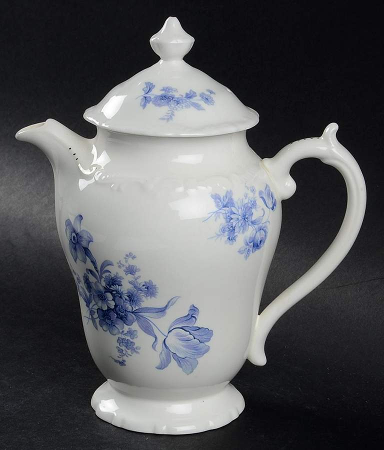 Divinity Blue Mini Coffee Pot & Lid by Coalport-1