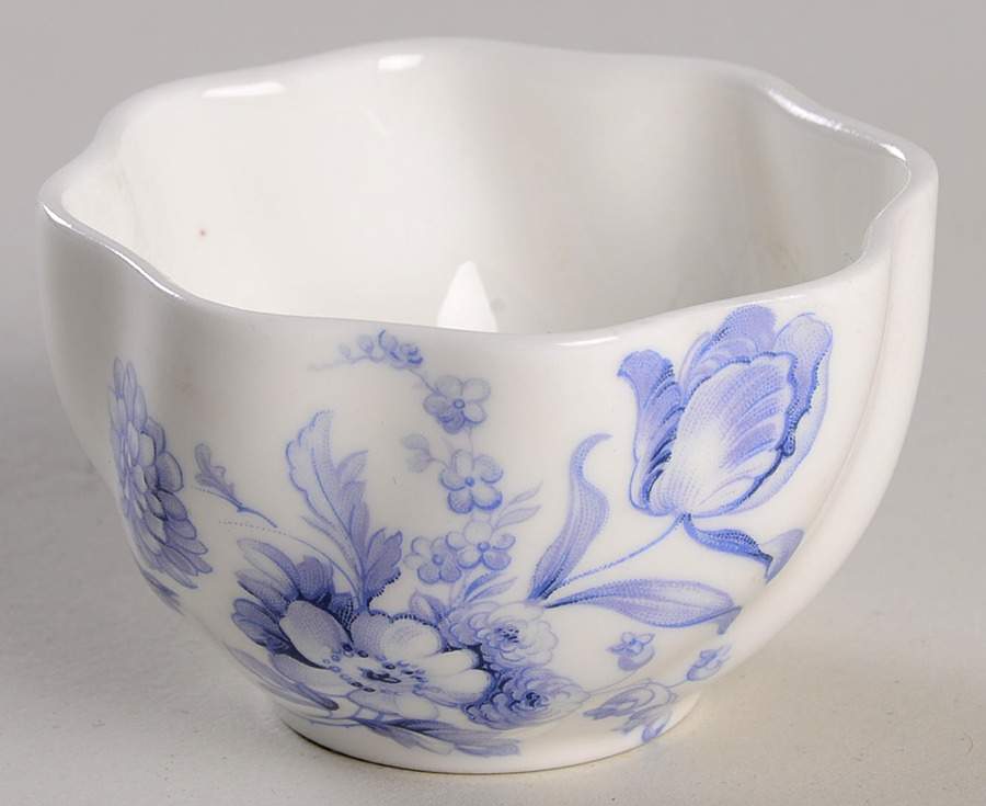 Divinity Blue Mini Open Sugar Bowl by Coalport-1