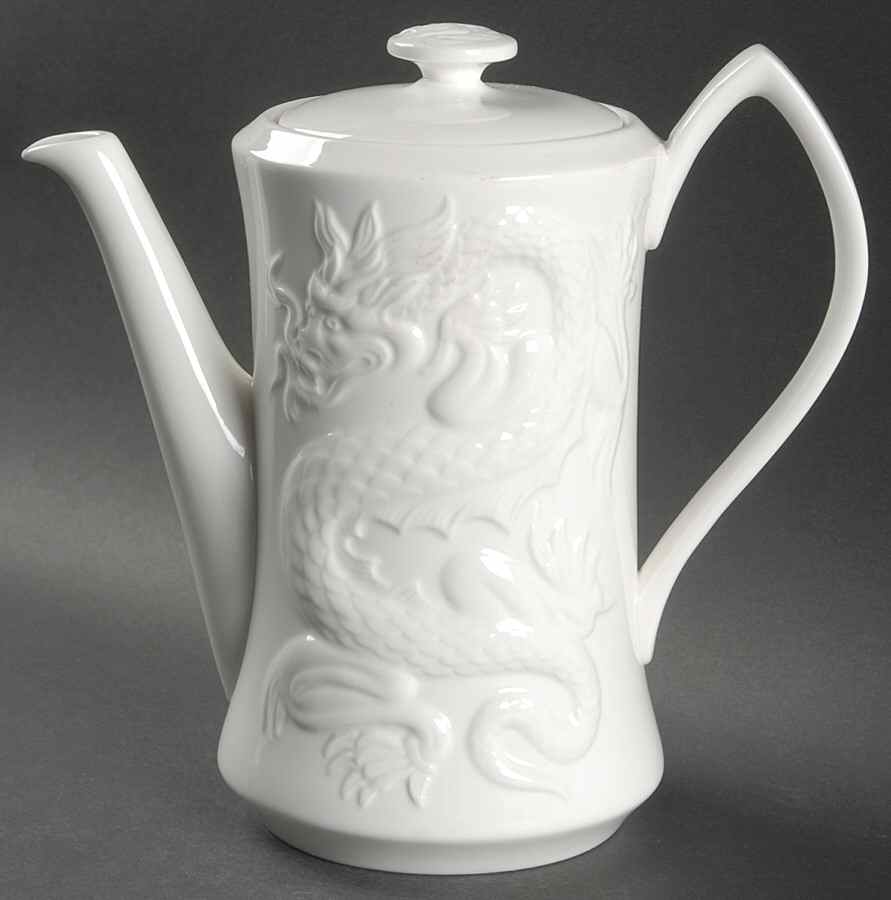 Dragon Coffee Pot & Lid by Coalport-1