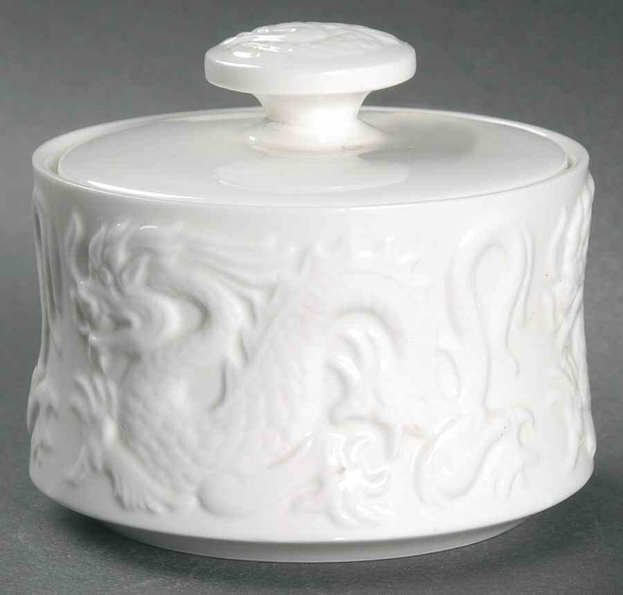Dragon Sugar Bowl & Lid by Coalport-1