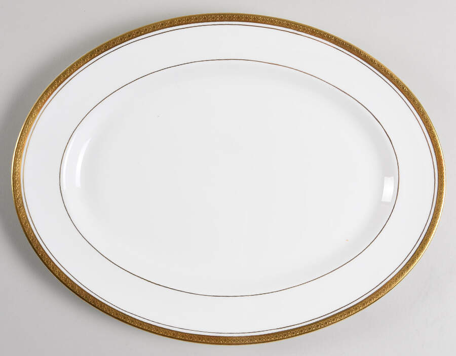 Elite Gold 15" Oval Serving Platter by Coalport-1