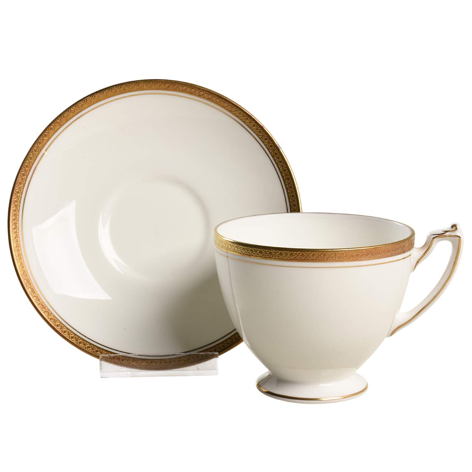 Elite Gold Footed Cup & Saucer Set by Coalport-1