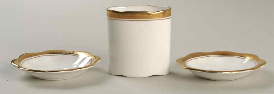 Elite Gold 3-Piece Boxed Smoking Set by Coalport-1