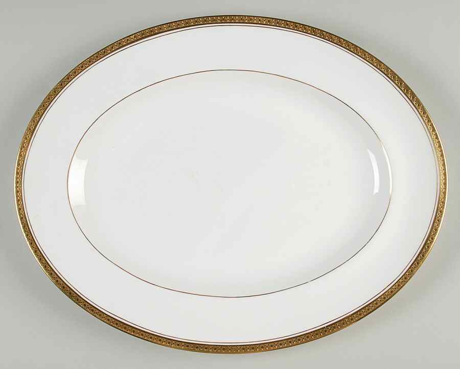 Elite Gold 13" Oval Serving Platter by Coalport-1