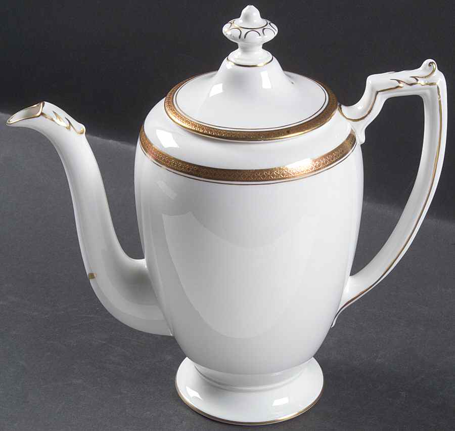 Elite Gold Small Coffee Pot & Lid by Coalport-1