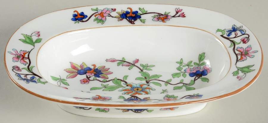 Flower Pot (Brown Trim, Smooth) 9" Oval Vegetable Bowl by Coalport-1