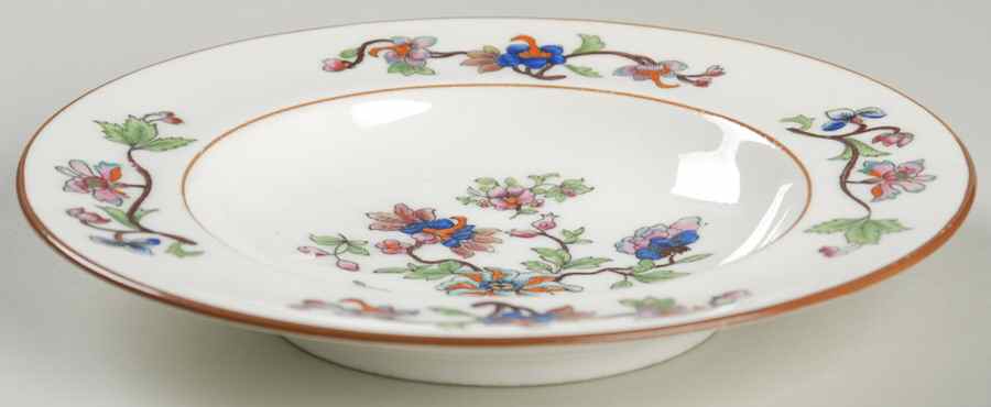Flower Pot (Brown Trim, Smooth) Rim Cereal Bowl by Coalport-1