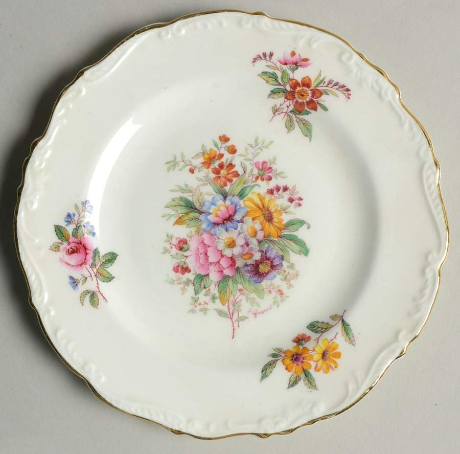 Fragrance (9504, Raised Edge) Dessert/Pie Plate by Coalport-1