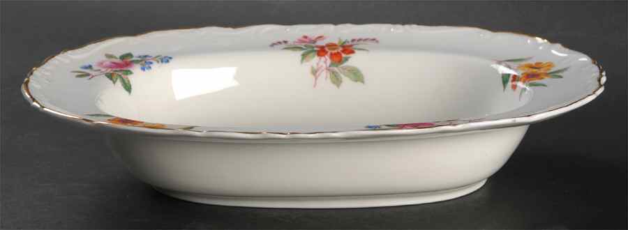 Fragrance (9504, Raised Edge) 9" Oval Vegetable Bowl by Coalport-1