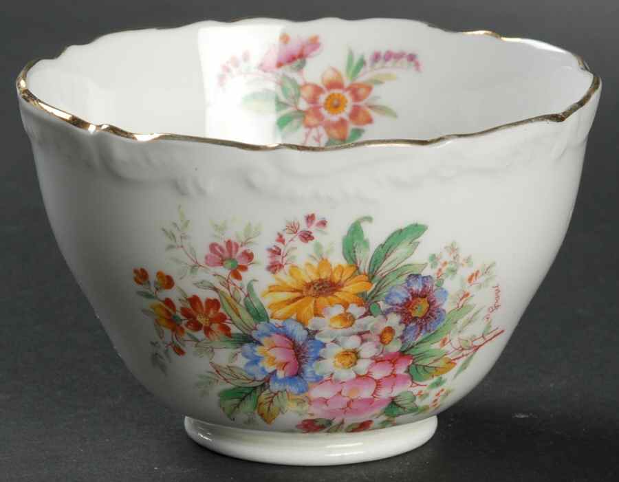 Fragrance (9504, Raised Edge) Open Sugar Bowl by Coalport-1