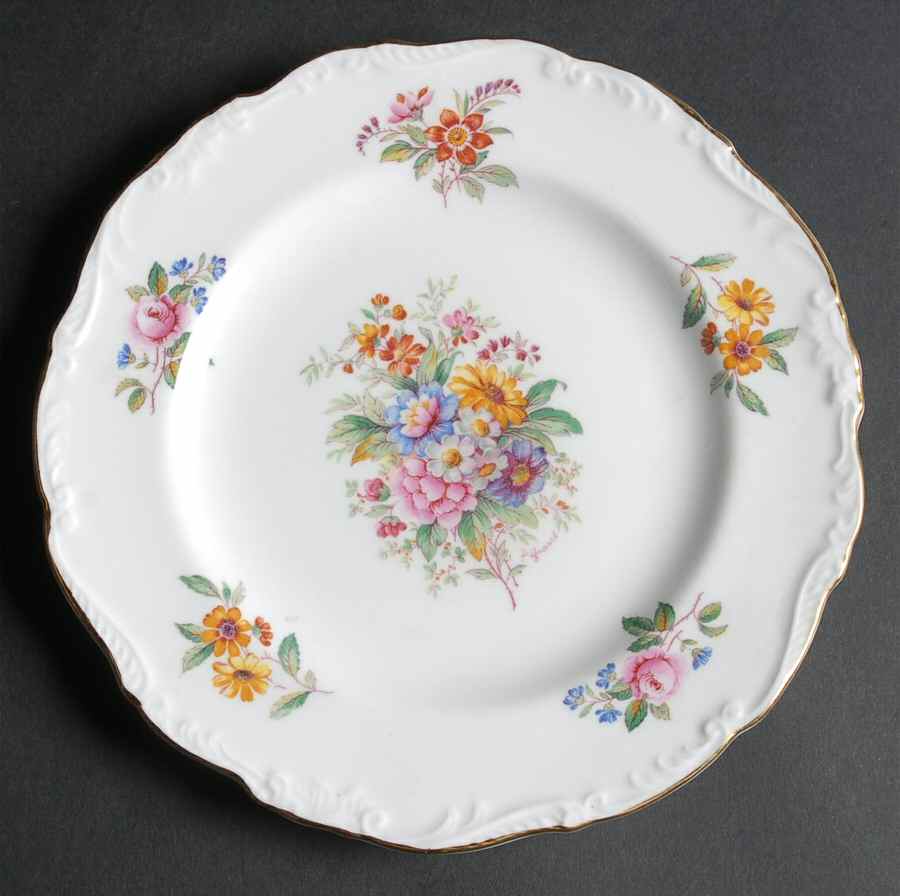 Fragrance (9504, Raised Edge) Salad Plate by Coalport-1