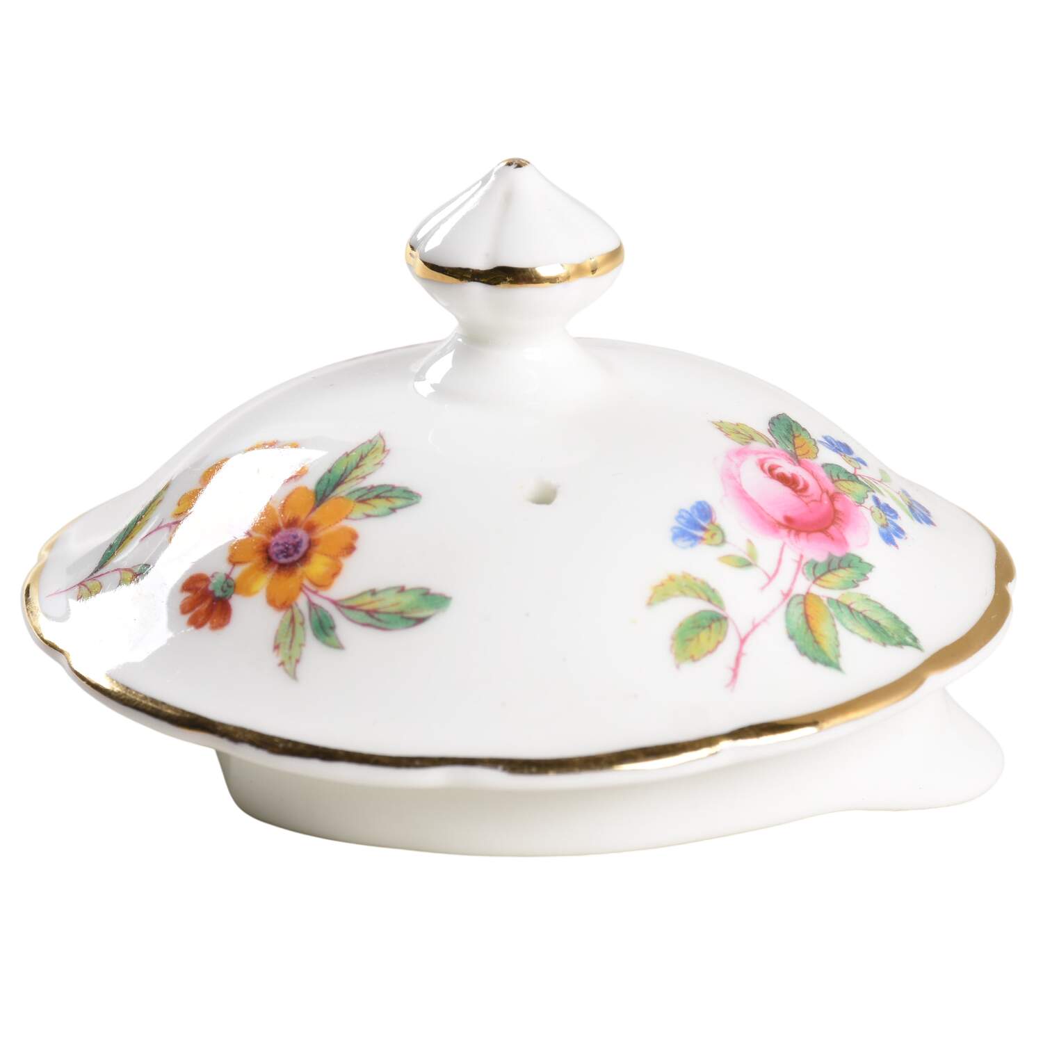 Fragrance (9054, Not Raised, Scalloped) Lid for Teapot by Coalport-1