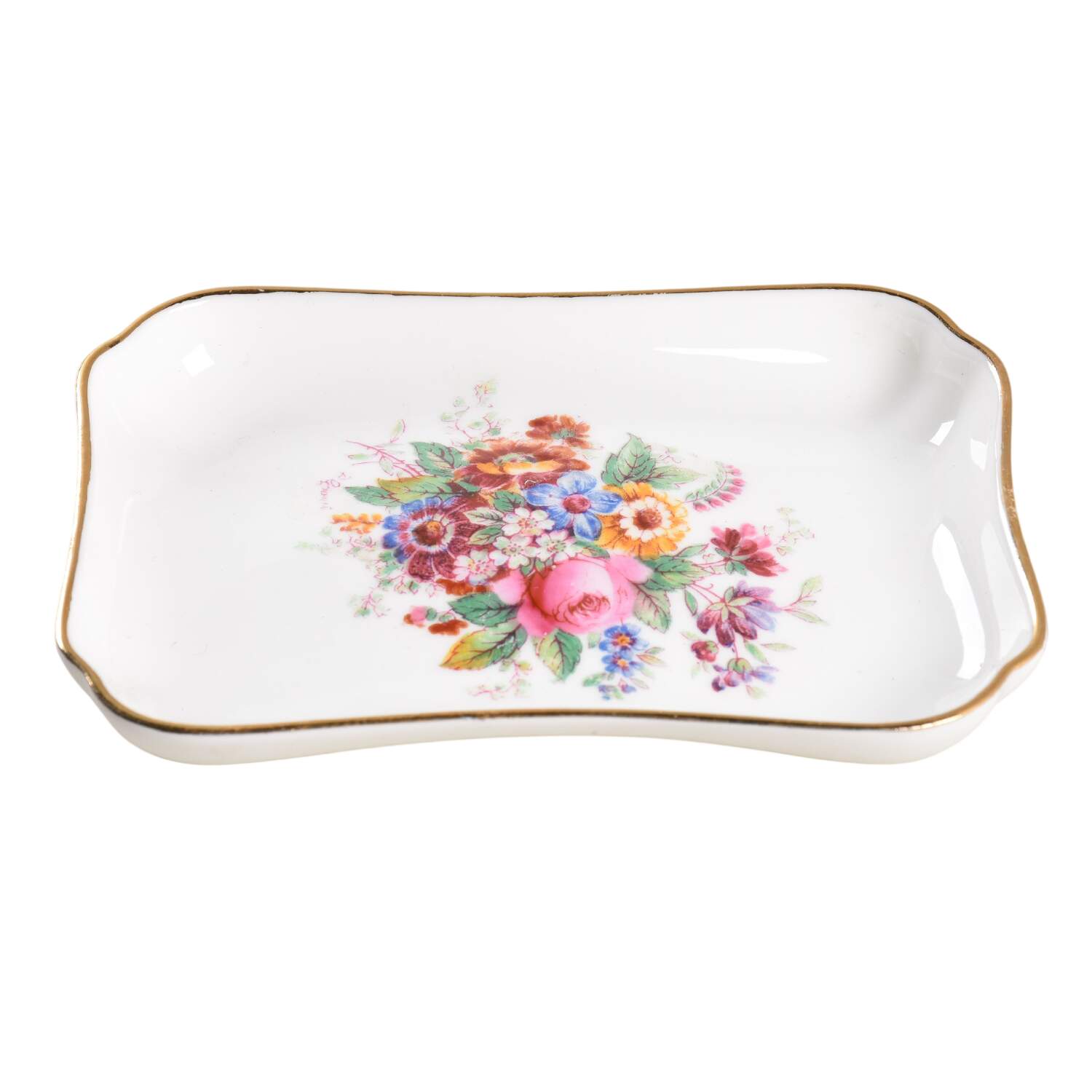 Fragrance (9054, Not Raised, Scalloped) 4" Ashtray by Coalport-1