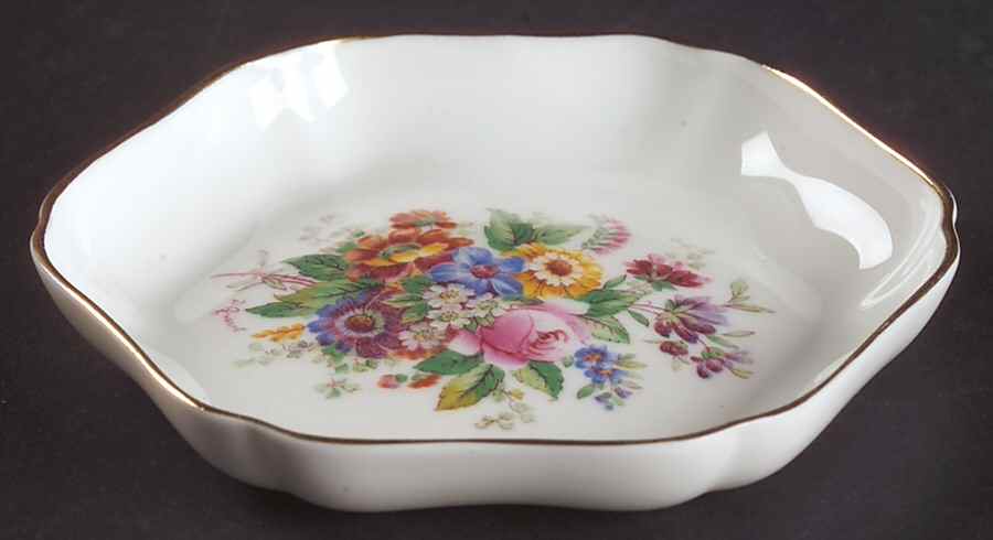 Fragrance (9054, Not Raised, Scalloped) 4" Ashtray by Coalport-1