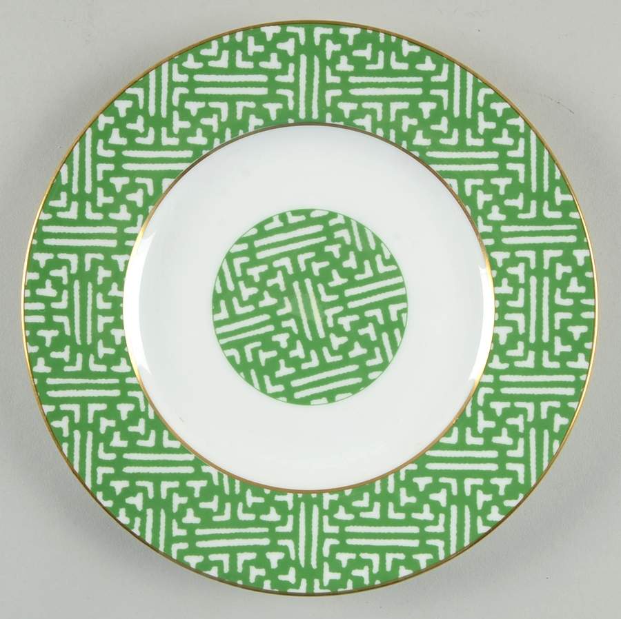 Fretwork Green (Shanghai) Salad Plate by Coalport-1