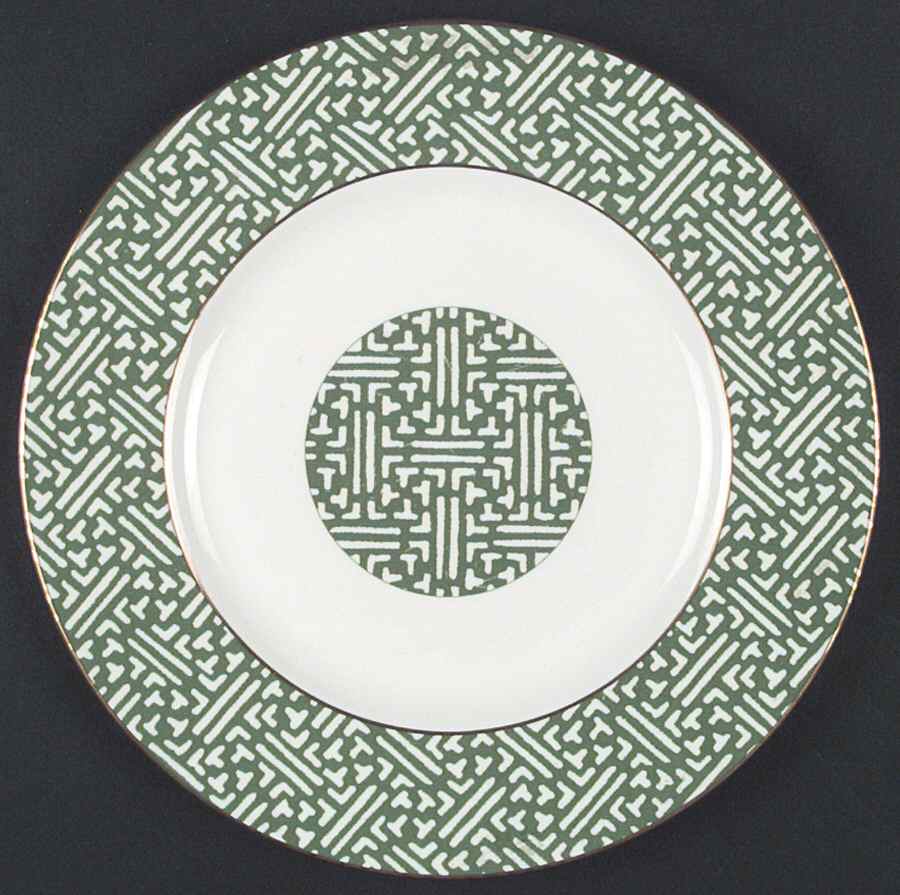 Fretwork Green (Shanghai) Dinner Plate by Coalport-1