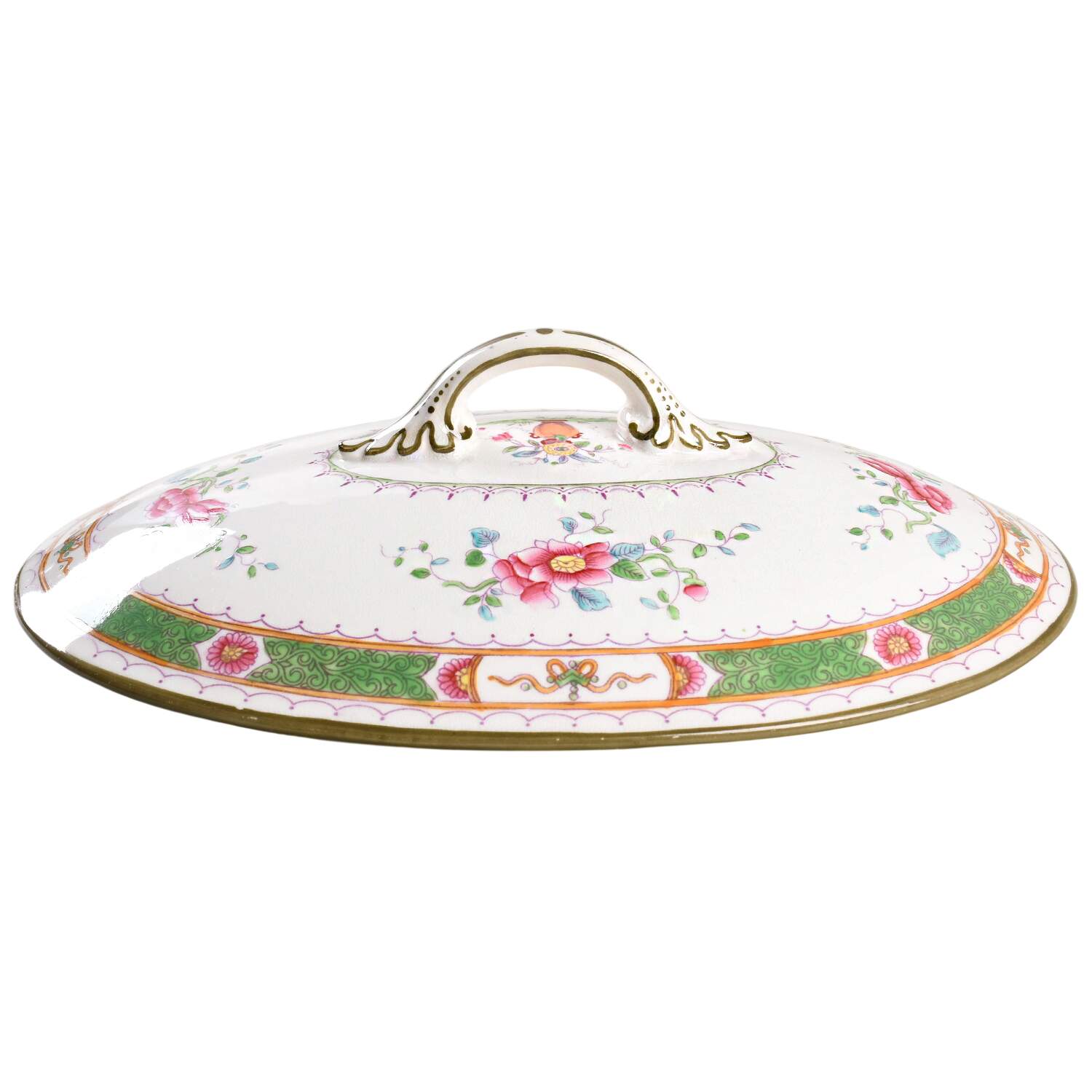 French Noble Lid for Oval Vegetable by Coalport-1