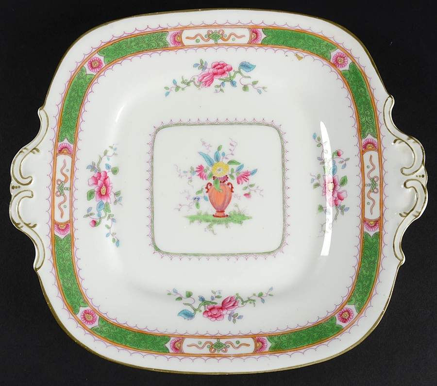 French Noble Square Handled Cake Plate by Coalport-1
