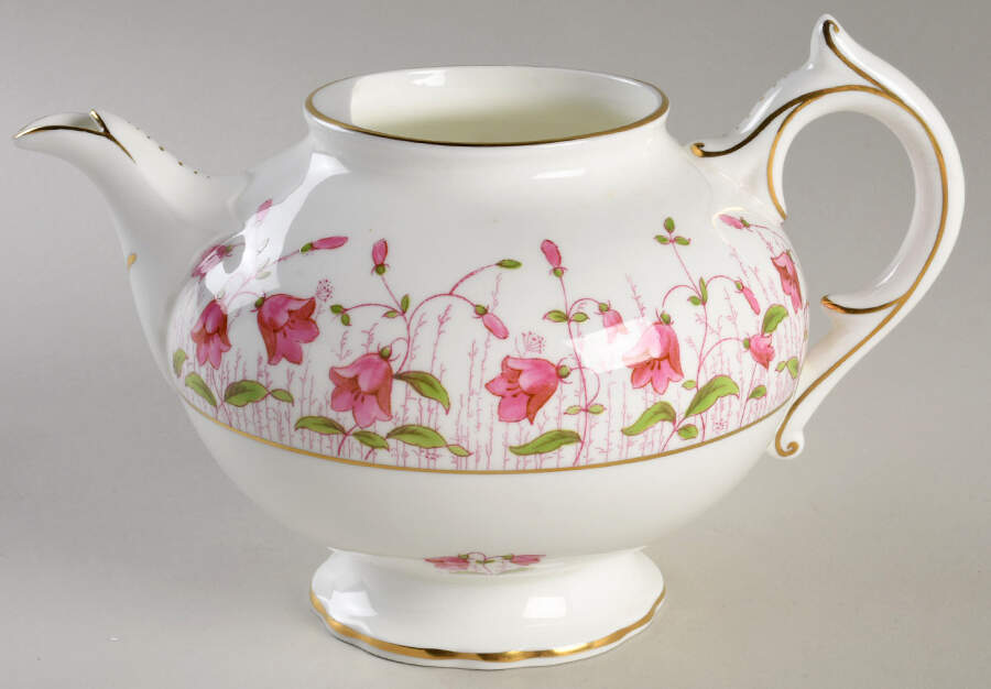 Harebell Pink Teapot No Lid by Coalport-1