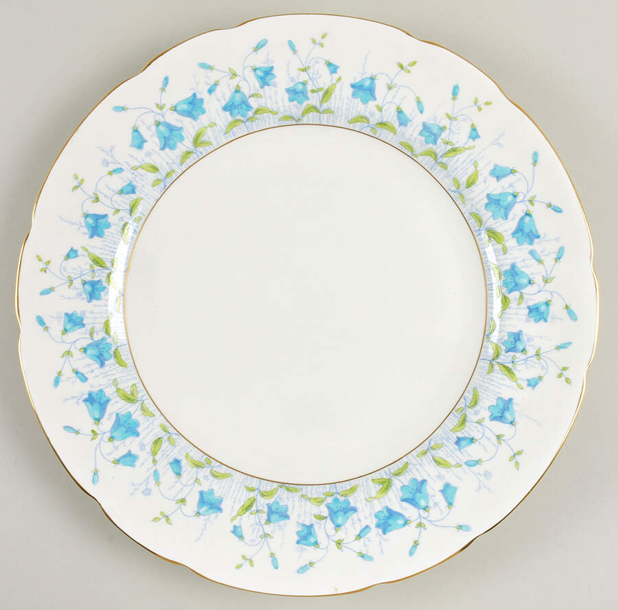 Harebell Turquoise 14" Chop Plate (Round Platter) by Coalport-1