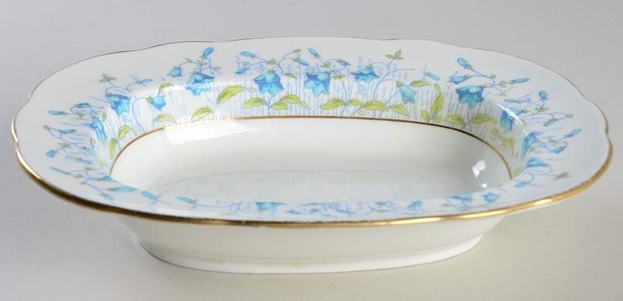 Harebell Turquoise 8" Rectangular Vegetable Bowl by Coalport-1